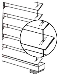 Com guias de cabo aço para 25mm