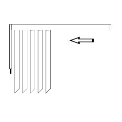 Recolhe para lado do Mecanismo