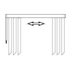 Recolhe para as laterais